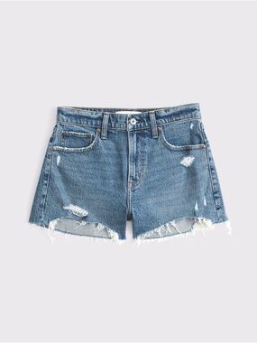 Abercrombie mom shorts 4” distressed